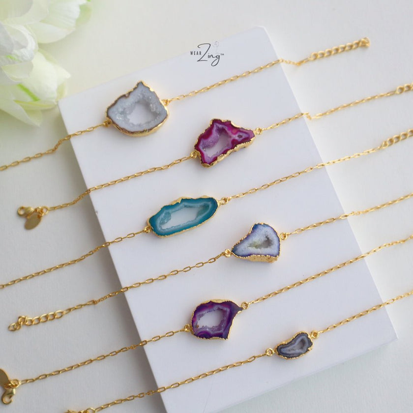 Druzy Chain Bracelet WearZing