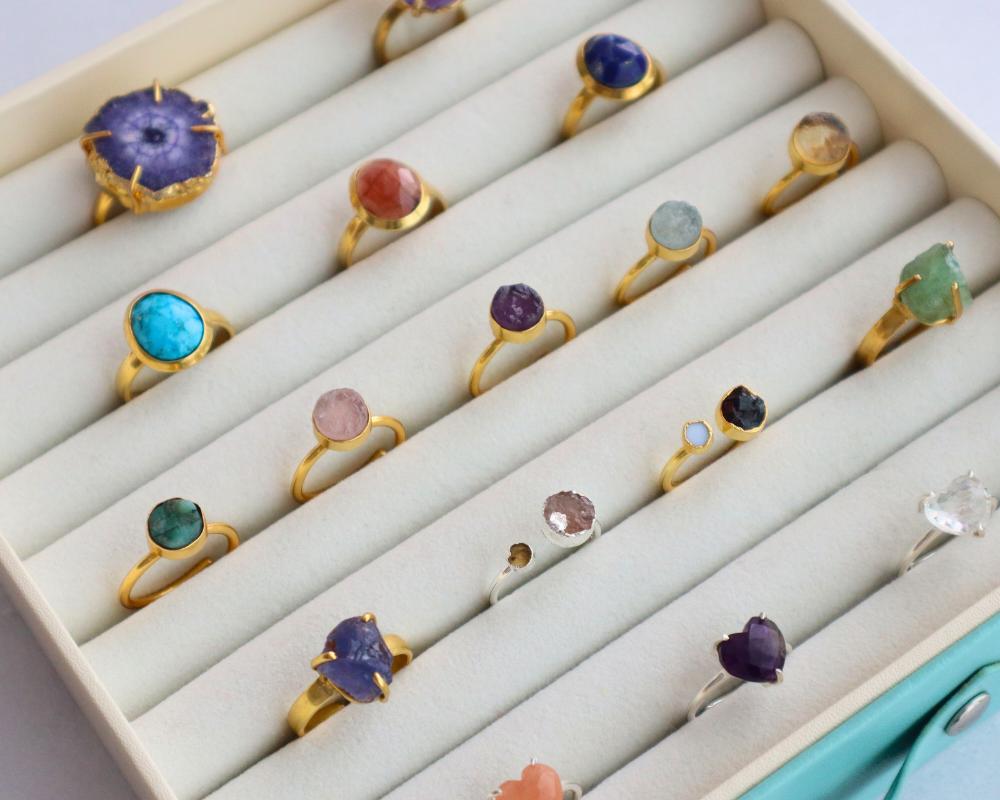 Gemstone Rings - WearZing- Crystal & Gemstone Jewellery Collection