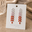 Ombre Dangle Earrings WearZing - Crystal Jewelry Store in India