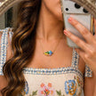 Mutli Shade Leaf Pendant WearZing - Crystal Jewelry Store in India