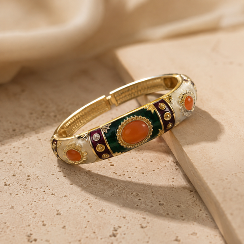 Enamel Cuff Bangle WearZing - Crystal Jewelry Store in India