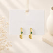 Sleek Crystal Inlay Earrings WearZing - Crystal Jewelry Store in India