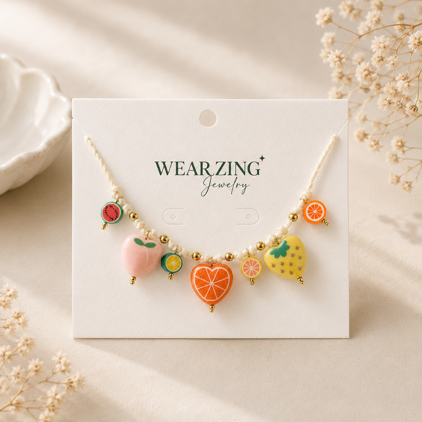 Beach Vibe Charm -Citrus Fruit