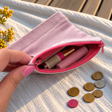 Blush Pink Mini Pouch WearZing - Crystal Jewelry Store in India