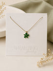 Green Blossom Necklace WearZing - Crystal Jewelry Store in India