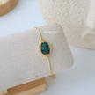 Natural Emerald Chain Bracelet