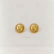 Sun Face Stud Earrings