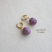 Amethyst Tumble Oval Huggies