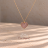 Rose quartz Heart Crystal Pendant WearZing - Crystal Jewelry Store in India