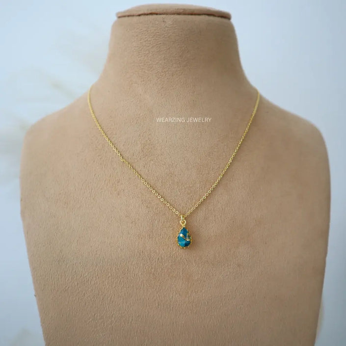Mohave Blue Drop Pendant WearZing - Crystal Jewelry Store in India