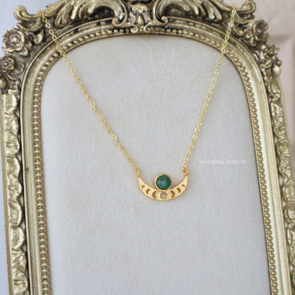 Aventurine Luna Pendant