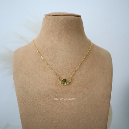 Aventurine Luna Pendant