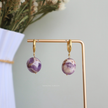 Dream Amethyst Round Huggies