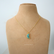Amazonite Half Moon Pendant