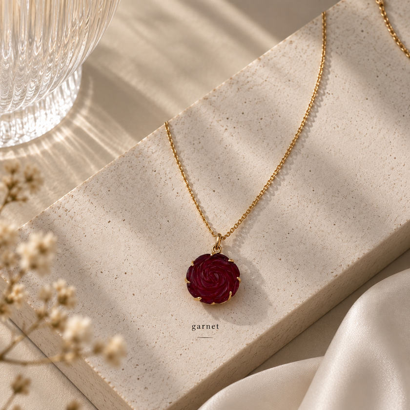 Red Rose Pendant WearZing - Crystal Jewelry Store in India
