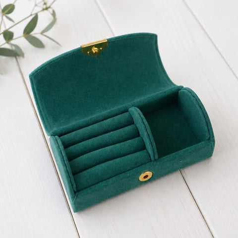 Green Curved Jewelry Case & Storage WearZing - Crystal Jewelry Store in India
