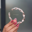 Crumpled Silver Cuff WearZing - Crystal Jewelry Store in India