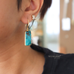 Turquoise Elong Loop Earring