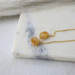 Citrine Wrap Threader Earring WearZing - Crystal Jewelry Store in India