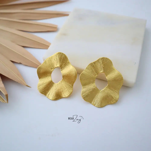 Oval Curve Earrings WearZing - Crystal Jewelry Store in India