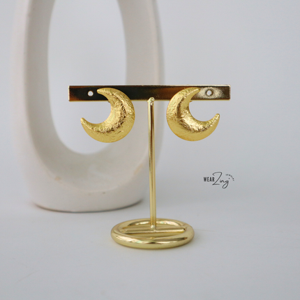 Moon Textured Studs