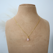 Pink Opal Raw Oval Pendant