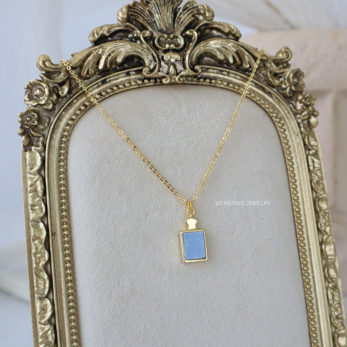 Blue Opal Frame Pendant
