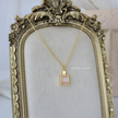 Pink Opal Frame Pendant