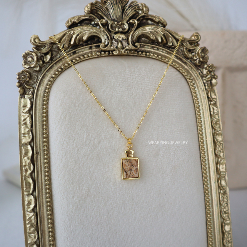 Picture Jasper Frame Pendant