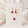 Sweetheart set -Red WearZing - Crystal Jewelry Store in India