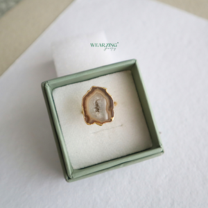 Druzy Agate Ring WearZing - Crystal Jewelry Store in India
