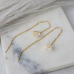 Moonstone Wrap Threader Earring