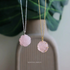 Pink Rose Pendant WearZing - Crystal Jewelry Store in India