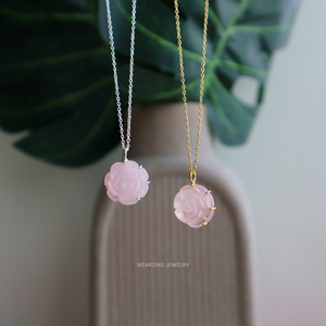 Pink Rose Pendant