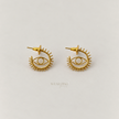 Evil Eye Open Hoop Studs