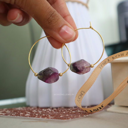 Northern Glow Charm Hoops WearZing - Crystal Jewelry Store in India