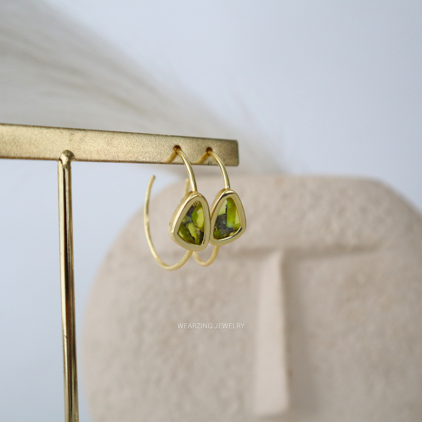 Green Copper Mohave Hoops