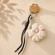 White Flower Bagcharm WearZing - Crystal Jewelry Store in India
