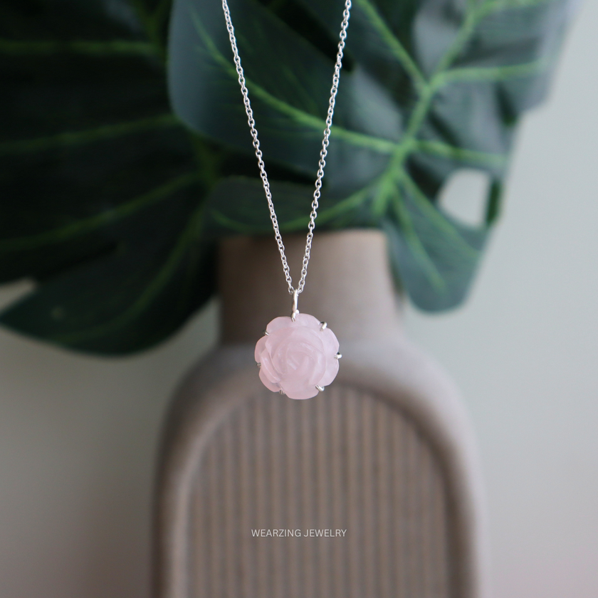 Pink Rose Pendant