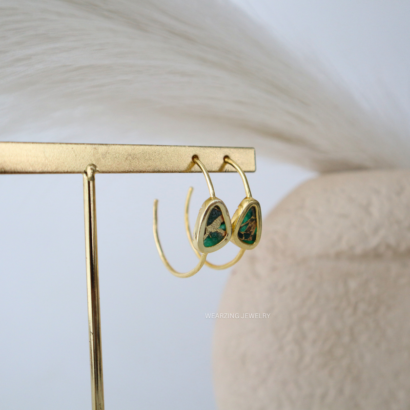 Sea Green Mohave Hoops