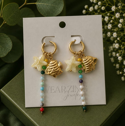 Seaside Charm Hoops WearZing - Crystal Jewelry Store in India