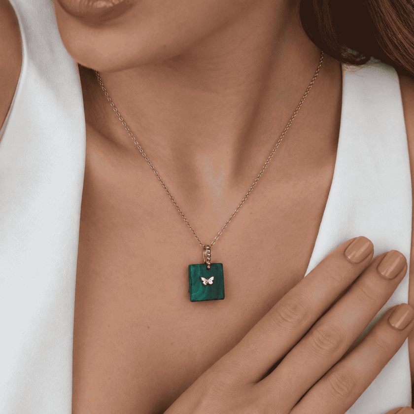 Malachite Zest Charm Pendant