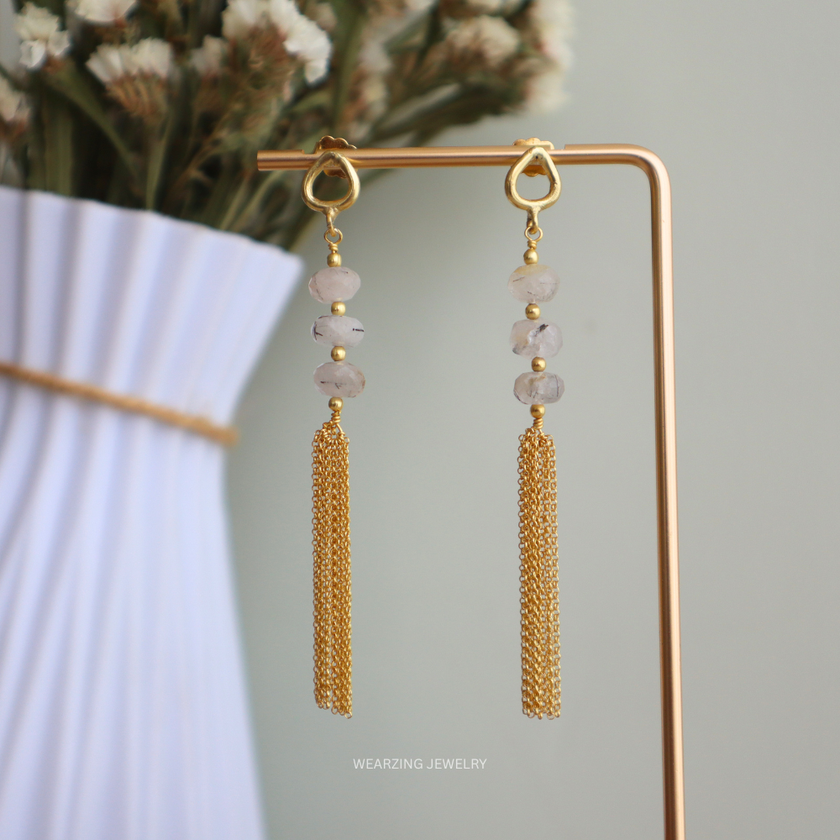 Dewdrop Tassel Earrings