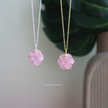 Pink Daisy Flower Pendant