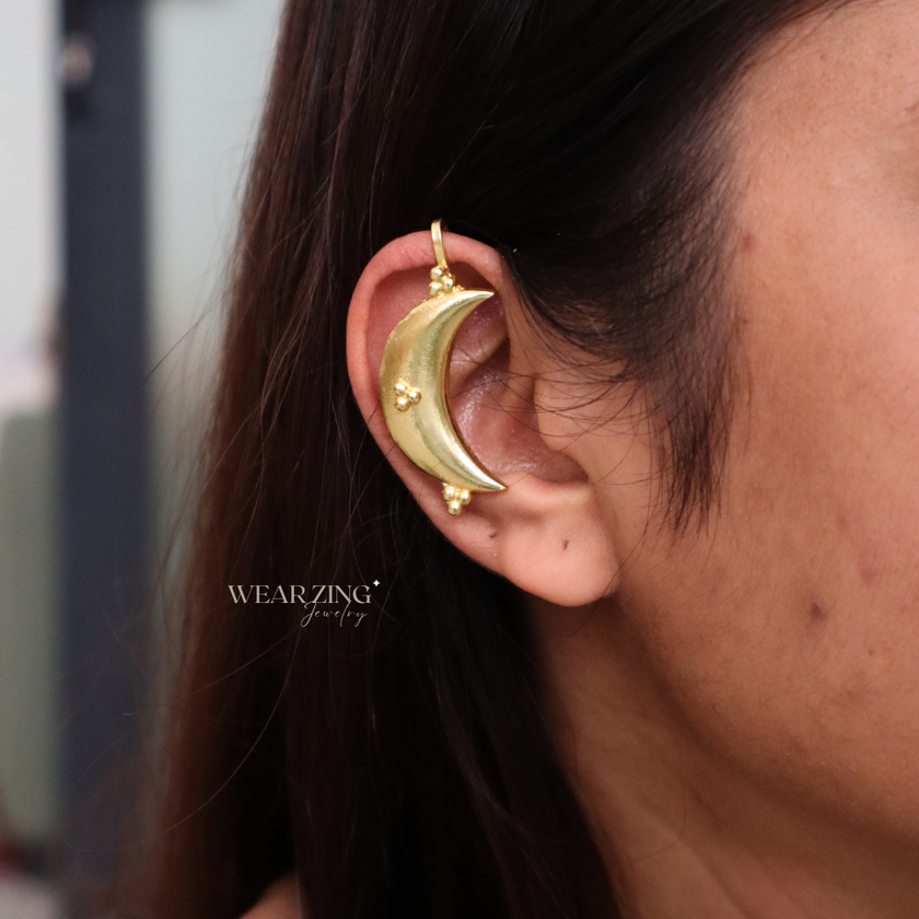 Aura Moon Bugadi Earrings WearZing - Crystal Jewelry Store in India