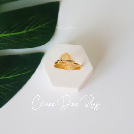 Citrine Dine Ring