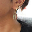 Dragon Blood Jasper Loop Earring