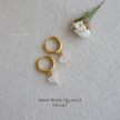 Tiny Rose Heart Huggies
