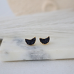 Black Moon Druzy Studs