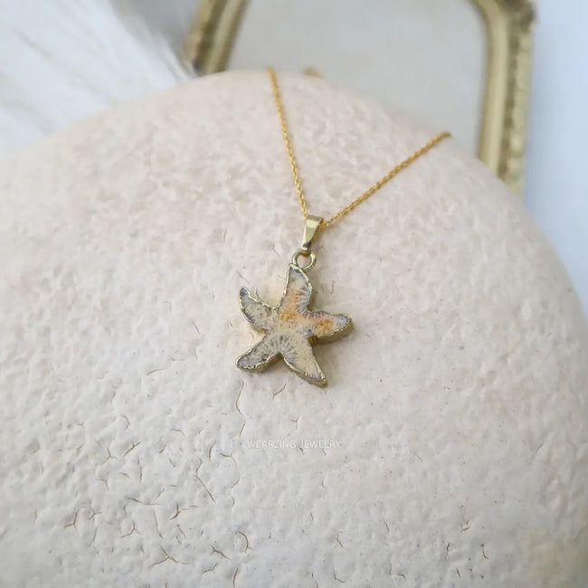 Ivory Starfish Pendant WearZing - Crystal Jewelry Store in India